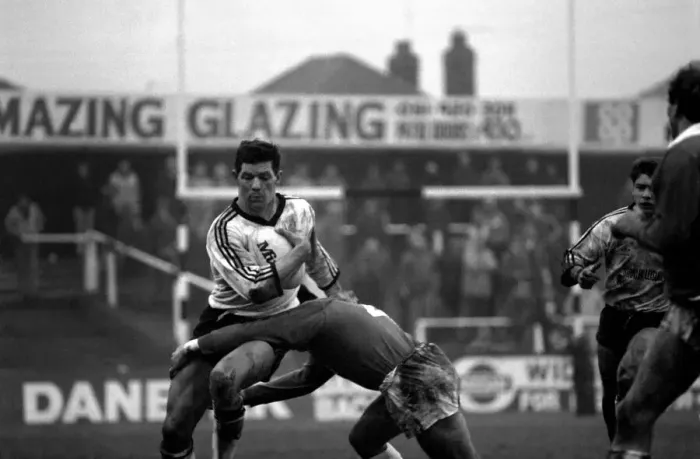 Framed Print : Sport Rugby League Widnes v Bradford. The final score was 30 - 6. November 1985 Framed Print : Sport Rugby League Widnes v Bradford. The final score was 30 - 6. November 1985