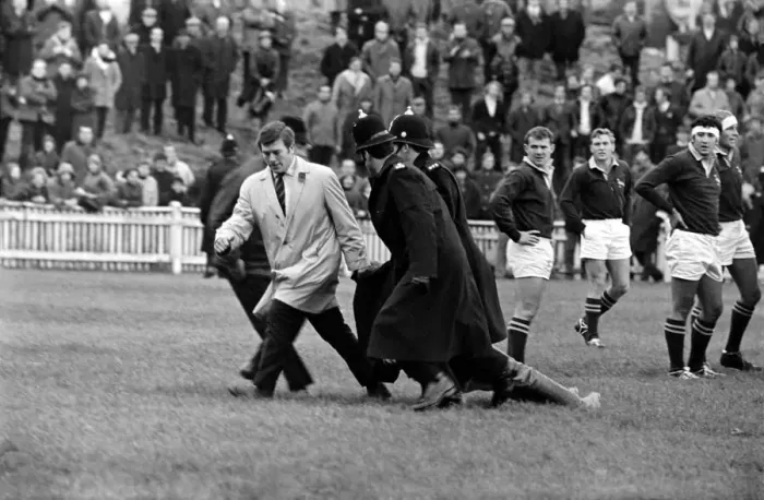 Framed Print : Sport Rugby Union. East Midlands v South Africa. Demonstration against the Springbok Framed Print : Sport Rugby Union. East Midlands v South Africa. Demonstration against the Springbok