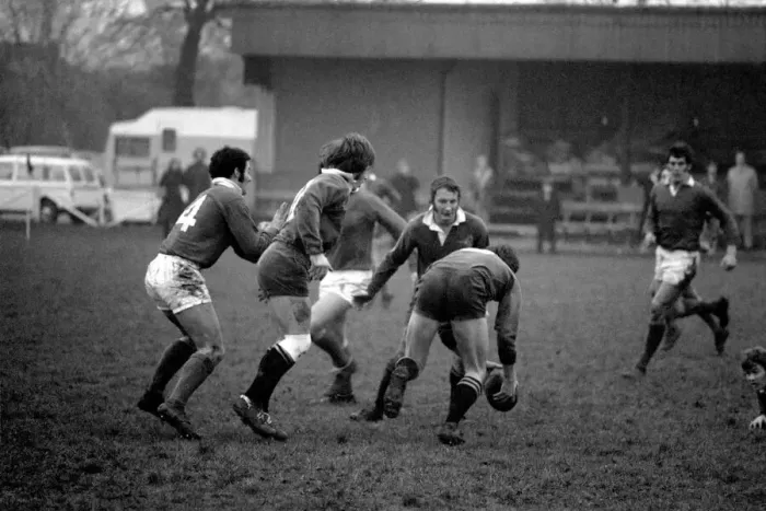 Framed Print : Sport: Rugby Union. Llanelli v. Wasps. January 1972 72-0226-009 Framed Print : Sport: Rugby Union. Llanelli v. Wasps. January 1972 72-0226-009