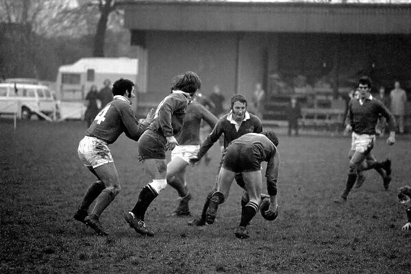 Sport: Rugby Union. Llanelli v. Wasps. January 1972 72-0226-009