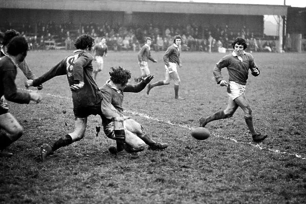 Sport: Rugby Union. Llanelli v. Wasps. January 1972 72-0226