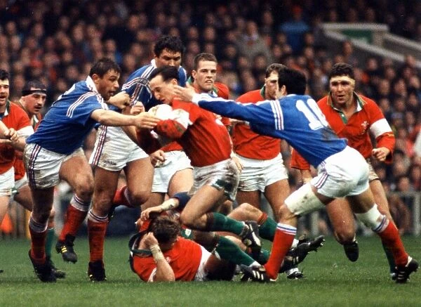 Sport - Rugby - Wales 24 v France 15 - 21st February 1994 - Welsh scrum half Rupert Moon