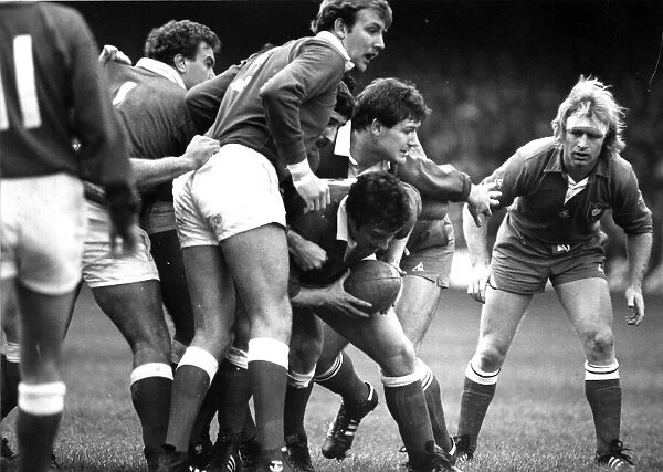 Sport - Rugby - Wales v France - 1982 - Alan Phillips the Welsh hooker prepares to