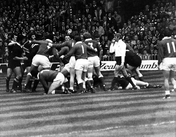 Sport - Rugby - Wales v New Zealand - 11th November 1978 - The referee blows his whistle