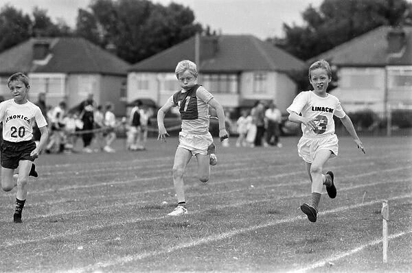 Sports Day for children from Bootle Primary School, held at Stuart Road Playing Fields
