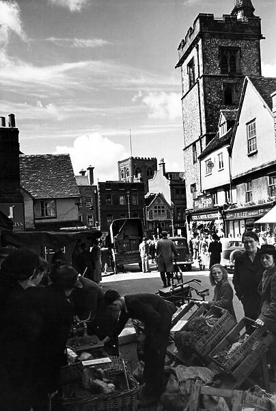 St Albans market square, scene of bustle and domestic activity after years of hectic
