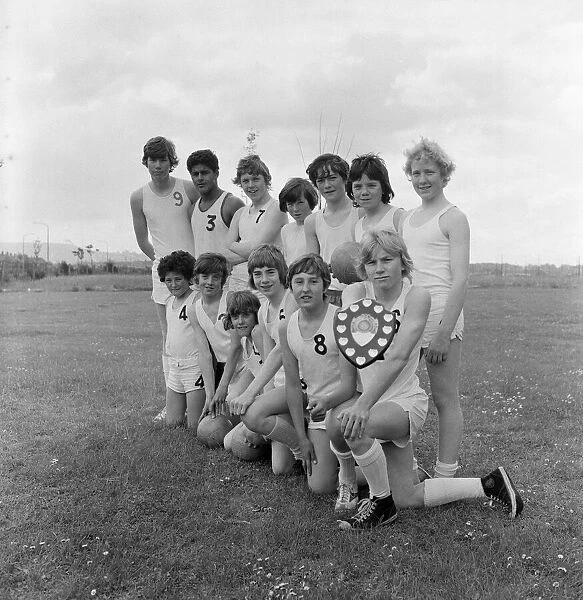 St Anthonys School volley ball team, Middlesbrough. 1971