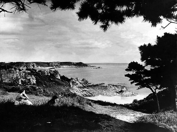 St Brelades Bay on Jersey, Channel Island 1 June 1960 circa