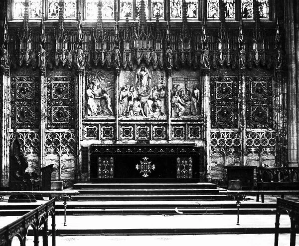 St Georges Chapel, Windsor Castle, Berkshire. Circa 1930