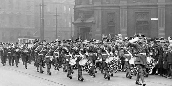 St Georges Day is celebrated in Newcastle with a military