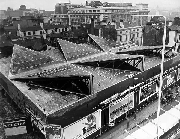 St Johns Market, Liverpool, under construction, Circa 1964