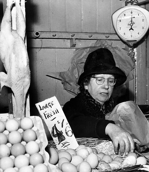 St Johns Old Market, Liverpool, 28th February 1964. Mrs Elizabeth Moore