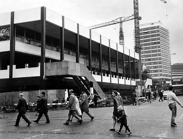 St Johns Shopping Centre, Under Construction, Liverpool, 27th September 1968