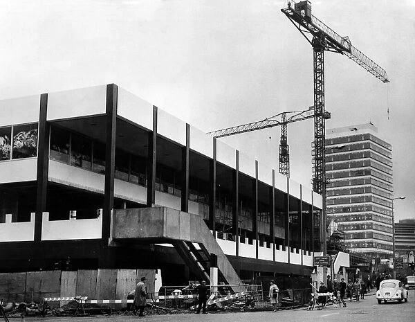 St Johns Shopping Centre, Under Construction, Liverpool, 28th September 1968