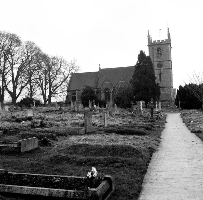 Framed Print : St Martins Church in Bladon, Oxfordshire. Burial place of members of the Churchill Framed Print : St Martins Church in Bladon, Oxfordshire. Burial place of members of the Churchill