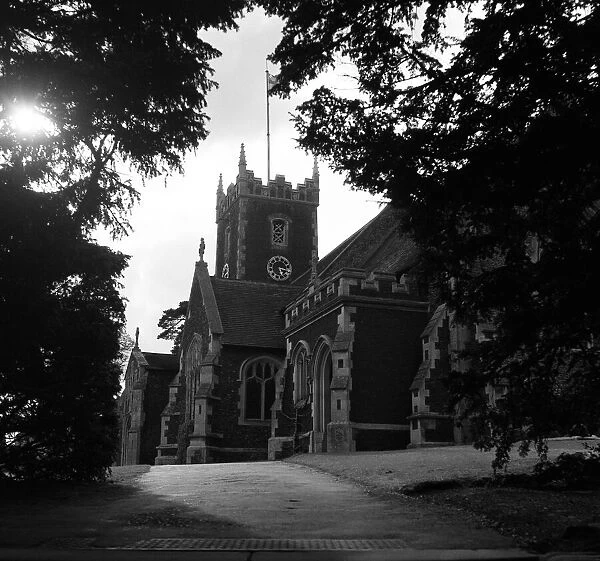 St. Mary Magdalene Church in Sandringham, Norfolk. 24th April 1952