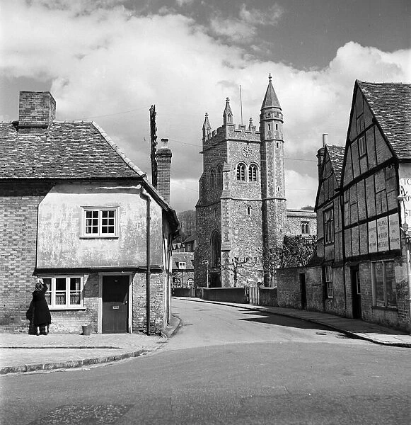 St Marys Church, Church Street, Amersham, Buckinghamshire. Circa 1950