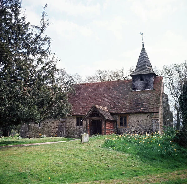 St. Nicholas Church, Pyrford, Surrey. July 1967