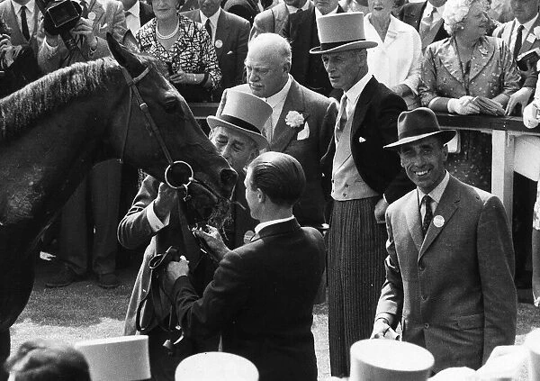 St Paddy with connections after winning the Derby at Epsom - June 1960