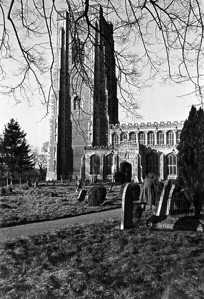 St Peter and St Pauls Church, Lavenham, Suffolk, England, 13th January 1933
