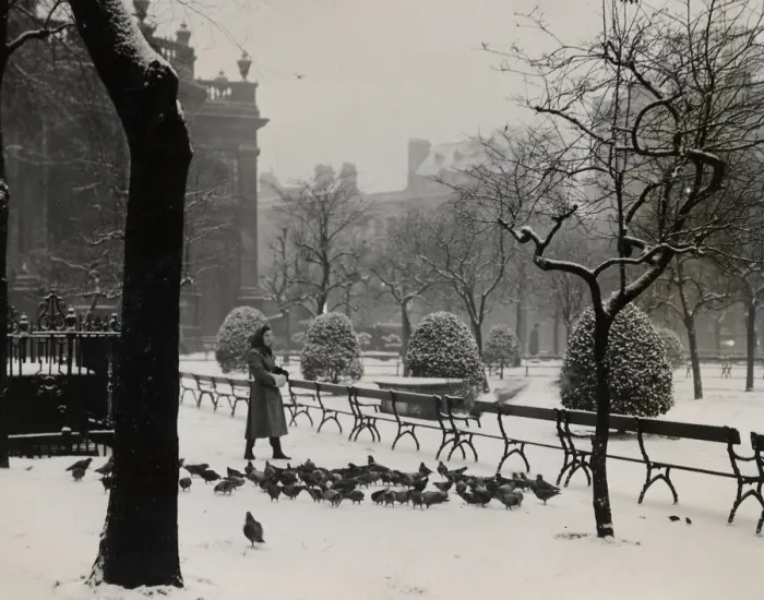 Framed Print : St Philips Cathedral, Birmingham 23rd December 1955 Framed Print : St Philips Cathedral, Birmingham 23rd December 1955