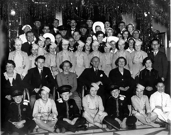 Staff at the luxurious Regent Cinema, Castle Street, Bristol in 1936