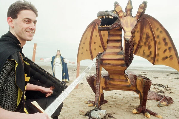 Staff at the Regent Cinema on Redcar Seafront have made a giant dragon
