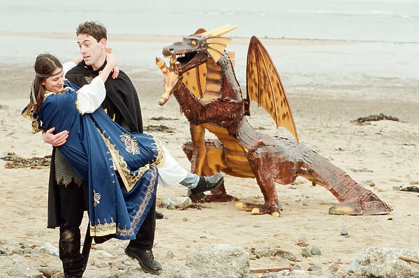 Staff at the Regent Cinema on Redcar Seafront have made a giant dragon