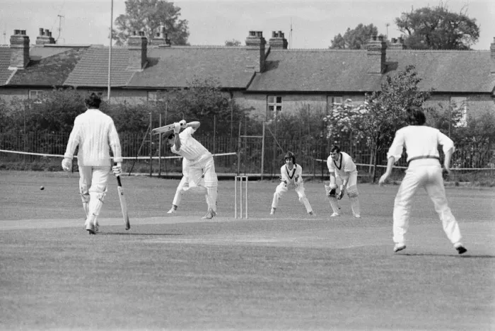 Framed Print : Standard v Alvis, Works League Cricket Match at Standard Cricket Ground. Tanners Lane Framed Print : Standard v Alvis, Works League Cricket Match at Standard Cricket Ground. Tanners Lane