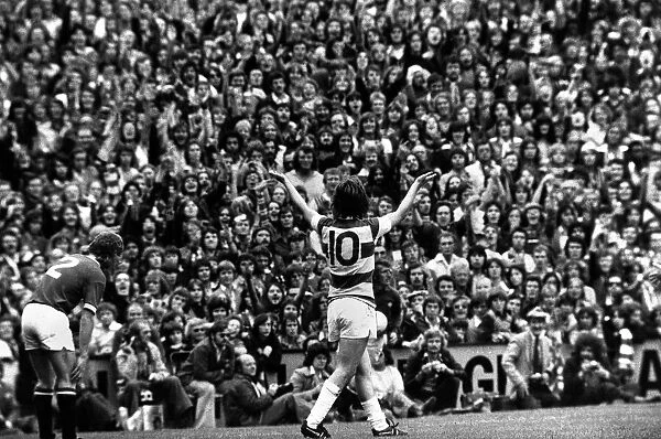 Stanley Bowles salutes the fans. And they salute back. It happens often to King Stan at