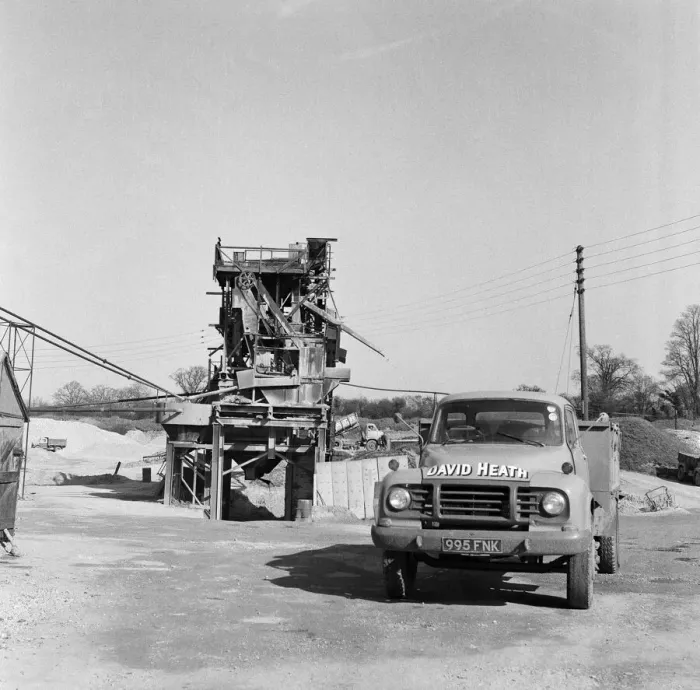 Framed Print : Stansted Chalk Quarry, Essex. 15th March 1961 Framed Print : Stansted Chalk Quarry, Essex. 15th March 1961