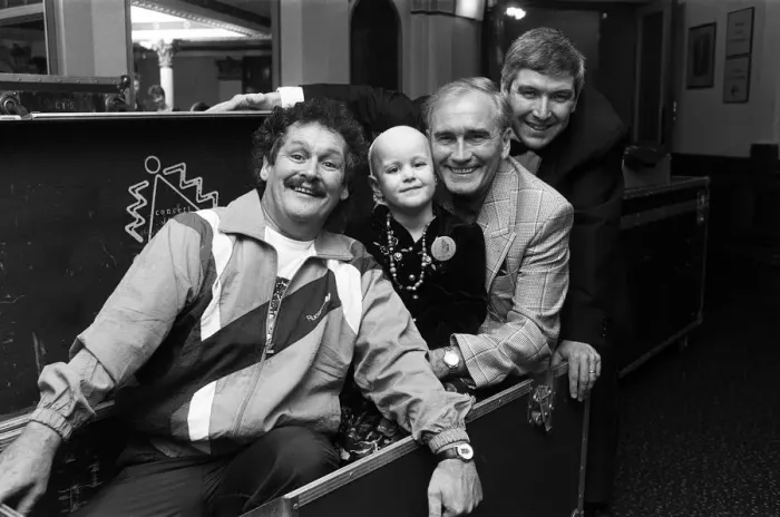 Framed Print : Star comedians Cannon and Ball headed the line-up in a special concert which raised more Framed Print : Star comedians Cannon and Ball headed the line-up in a special concert which raised more