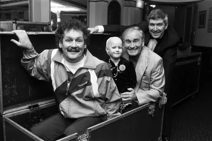 Framed Print : Star comedians Cannon and Ball headed the line-up in a special concert which raised more