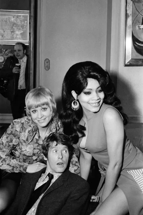 Framed Print : The stars of the new comedy entitles No Sex Please
