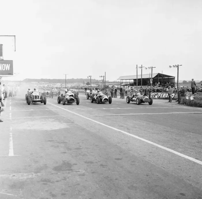 Framed Print : Start of the Classic Racing Cars race at Snetterton 27th September 1964 *** Local Caption Framed Print : Start of the Classic Racing Cars race at Snetterton 27th September 1964 *** Local Caption