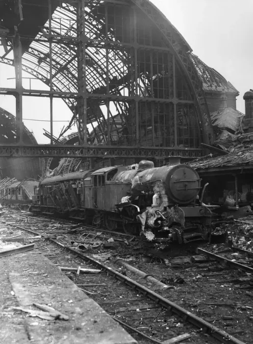 Framed Print : What started as just a routine August day at Middlesbrough station in 1942 ended in