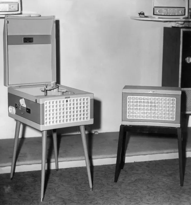 Framed Print : A state of the art record player with stereophonic sound in October 1958 Framed Print : A state of the art record player with stereophonic sound in October 1958