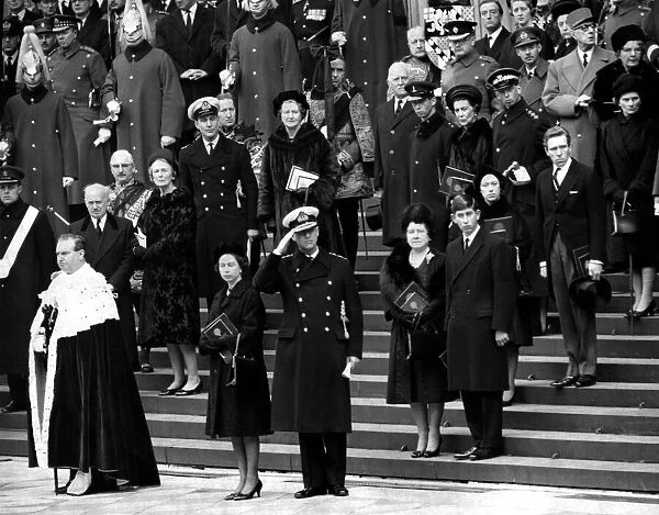 The State Funeral of Sir Winston Churchill which took place at St Pauls Cathedral