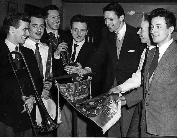 The Stateside Jazzmen March 1956 Evening News Championship Banner Scottish