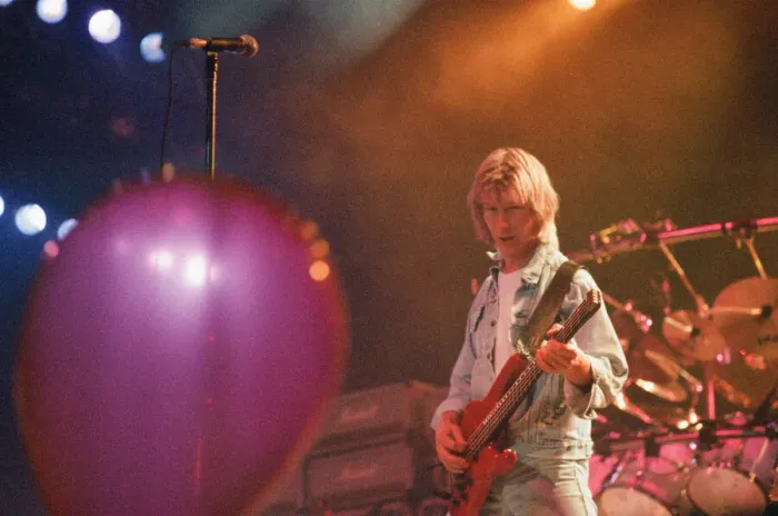 Framed Print : Status Quo in concert at the NEC in Birmingham, 11th December 1990. Our Picture Shows Framed Print : Status Quo in concert at the NEC in Birmingham, 11th December 1990. Our Picture Shows