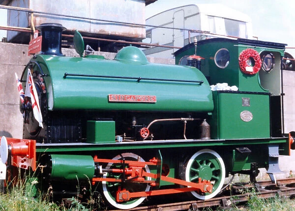 The steam locomotive Singapore liberated in 1945 from the Japanese on 3rd February 1992