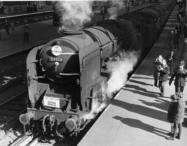 The last steam train to Brighton, called 'The Southern Rambler'