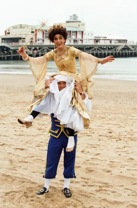 Framed Print : Stefan Dennis and June Brown in Bournemouth to star in the pantomime Cinderella Framed Print : Stefan Dennis and June Brown in Bournemouth to star in the pantomime Cinderella
