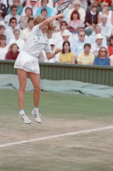 Framed Print : Steffi Graf pictured in action in the Wimbledon Ladies Singles Final on 2nd July 1988 Framed Print : Steffi Graf pictured in action in the Wimbledon Ladies Singles Final on 2nd July 1988