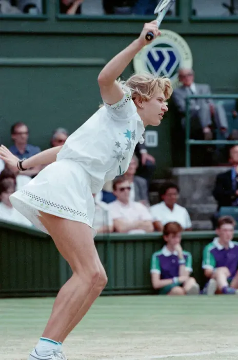 Framed Print : Steffi Graf pictured. Steffi Graf beats current 6 times defending champion Framed Print : Steffi Graf pictured. Steffi Graf beats current 6 times defending champion