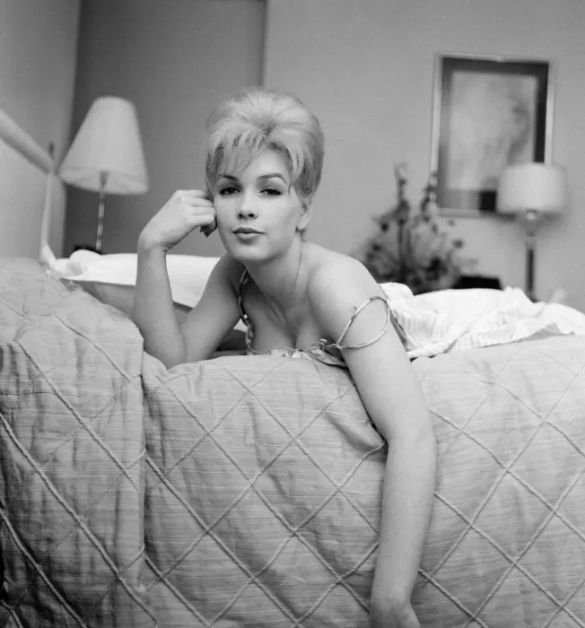 Framed Print : Stella Stevens, American film, television, and stage actress, pictured in her hotel suite Framed Print : Stella Stevens, American film, television, and stage actress, pictured in her hotel suite