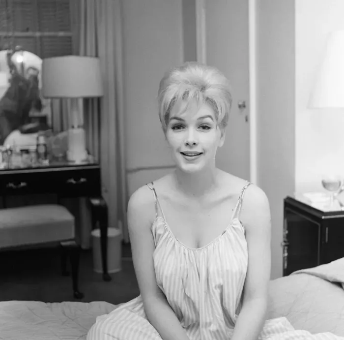 Framed Print : Stella Stevens, American film, television, and stage actress, pictured in her hotel suite Framed Print : Stella Stevens, American film, television, and stage actress, pictured in her hotel suite