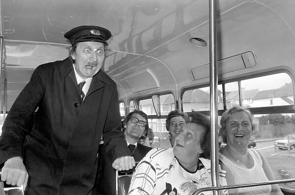 Stephen Lewis (Actor) seen here in the role of bus inspector Blakey from iOn the busesI