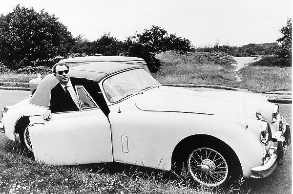 Stephen Ward gets out of MGA car July 1963