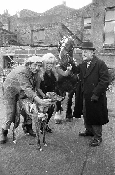 Steptoe and Son photocall to announce that a second feature film of the successful comedy